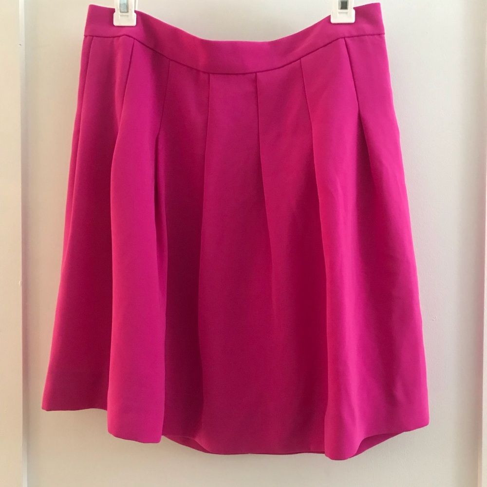 J.Crew Pleated Crepe Skirt